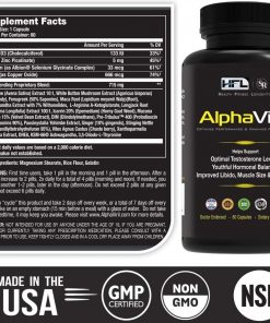 AlphaViril by Dr Sam Robbins | Naturally Boosts Testosterone, Strength, Stamina, Energy, Performance, Builds Muscle |Made in USA
