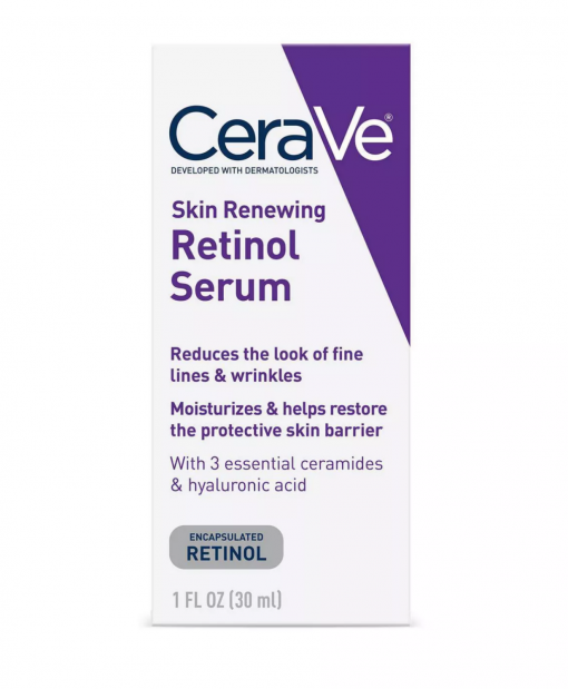 cerave skin renewing retinol face cream serum-1 oz image