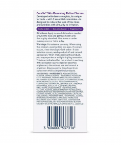 cerave skin renewing retinol face cream serum-1 oz image