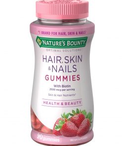 Natures-Bounty Hair Skin and Nail Vitamins With Biotin Gummies 90_Ct Exubuy image