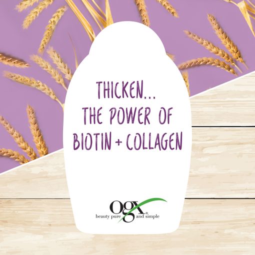 ogx thick full biotin collagen shampoo 13 oz image