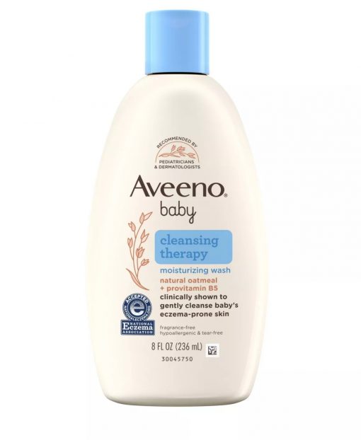 aveeno baby cleansing therapy moisturizing wash-8 oz-image