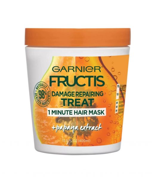 garnier fructis damage repairing treat 1 minute nourishing hair mask 13.5oz-image