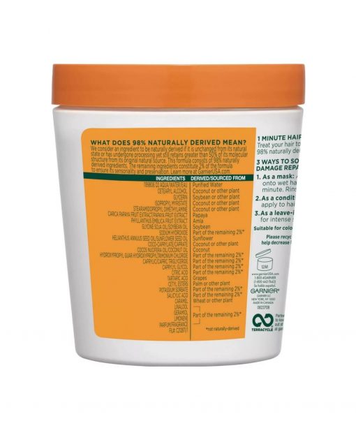 garnier fructis damage repairing treat 1 minute nourishing hair mask 13.5oz-image