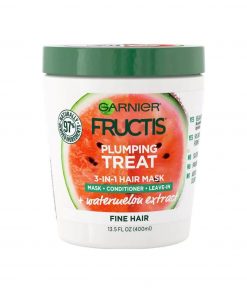 garnier fructis plumping treat 1 minute nourishing hair mask 13.5oz-image