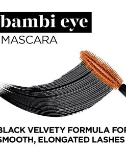 loreal paris bambi eye washable mascara lasting volume blackest black Exubuy image