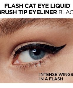 loreal paris infallible flash cat eye waterproof brush tip liquid eyeliner black Exubuy image