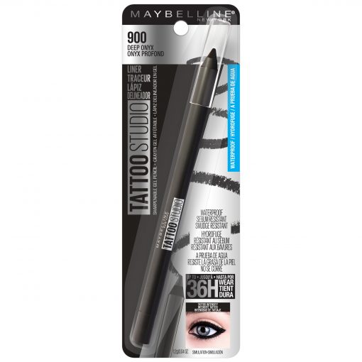 maybelline tattoostudio waterproof long wearing eyeliner pencil makeup deep onyx Exubuy image