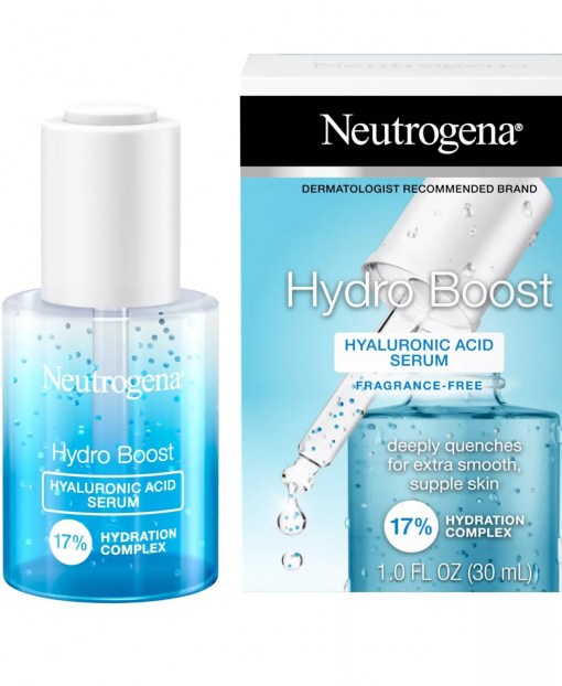 neutrogena hydro boost hyaluronic acid serum unscented 1 oz image