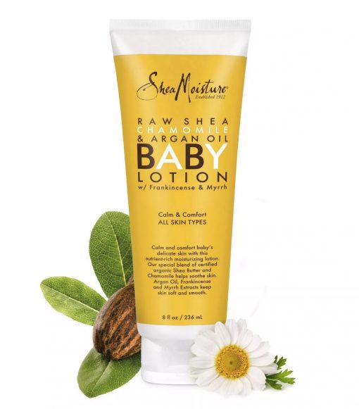 sheamoisture raw shea chamomile argan oil baby lotion-8 oz-image