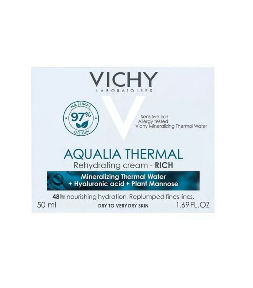 vichy aqualia thermal rich rehydrating cream-1.69 oz-image