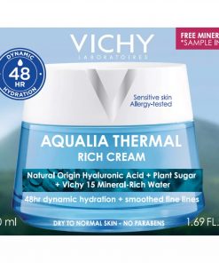 vichy aqualia thermal rich rehydrating cream-1.69 oz-image