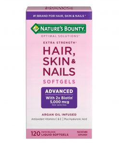 Nature's Bounty -Optimal Solutions Extra Strength Hair, Skin and Nails Softgels with Biotin - 120 count