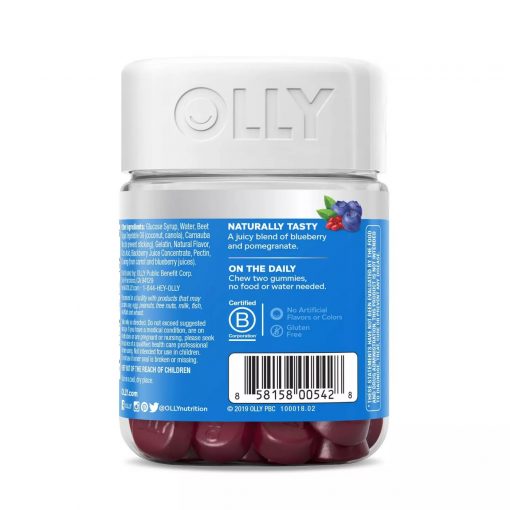 olly glowing skin collagen chewable gummies berry-50 ct-image