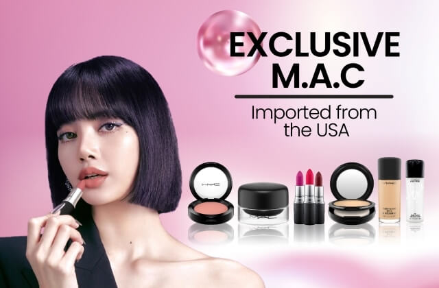 exubuy.com mobile banner about MAC cosmetics products