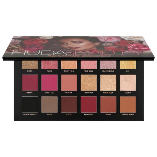 huda beauty rose gold remastered eyeshadow palette