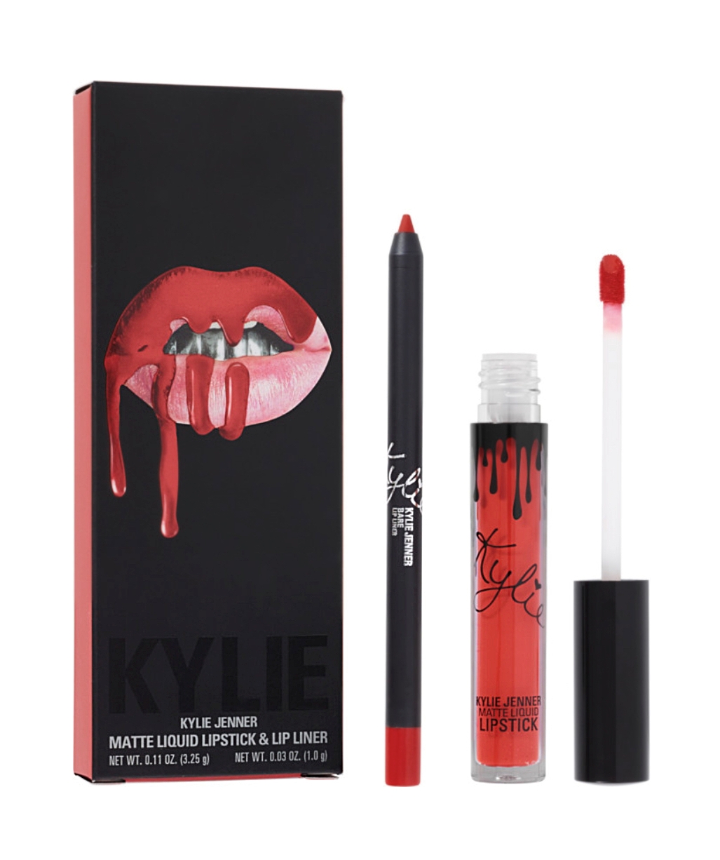 kylie jenner velvet liquid lipstick and lip liner