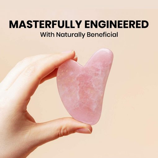 RoselynBoutique Gua Sha Massage Tool - Natural Skin Massager -pink