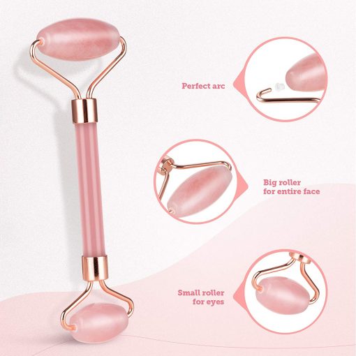 Rose Quartz Facial Roller Jade Roller Face Roller Massager