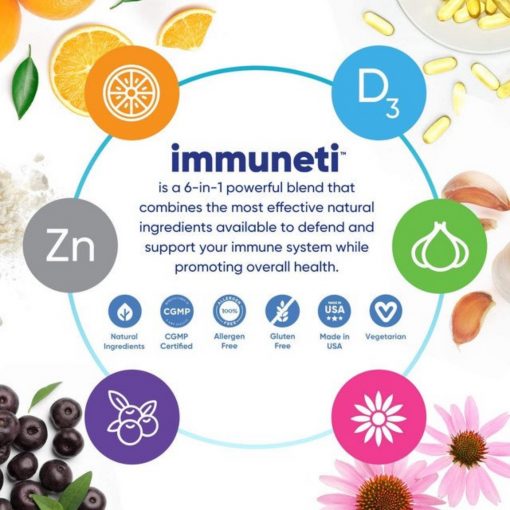 Immuneti - Advanced Immune Defense, 6-in-1 Powerful Blend Supplement, 60 Count