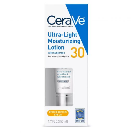 CeraVe Ultra-Light Face Moisturizer with Sunscreen - SPF 30 - 50 ml