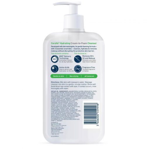 CeraVe Cream-to-Foam Facial Cleanser - 355 ml