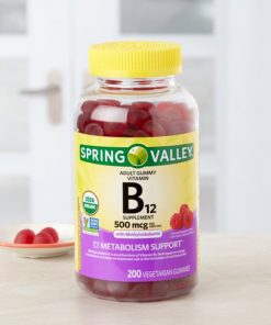 Spring Valley Vitamin B12 Gummy, 500 mcg, 200 Ct