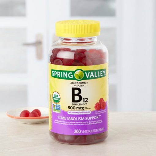 Spring Valley Vitamin B12 Gummy, 500 mcg, 200 Ct