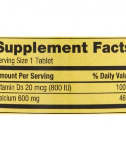 Spring Valley Calcium Dietary Supplement, 600 mg, 100 count