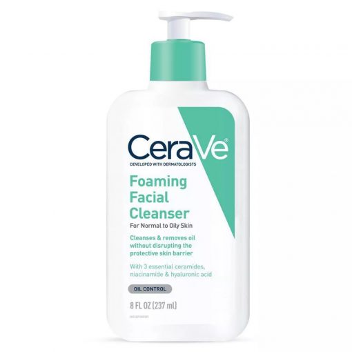 CeraVe – Foaming Facial Cleanser – Normal to Oily Skin – 237 ml