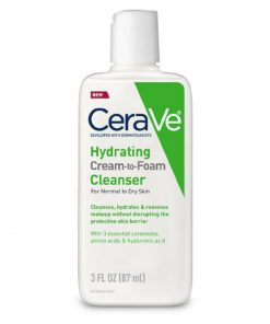 CeraVe – Hydrating Cream-to-Foam Cleanser for Normal to Dry Skin – 87 ml