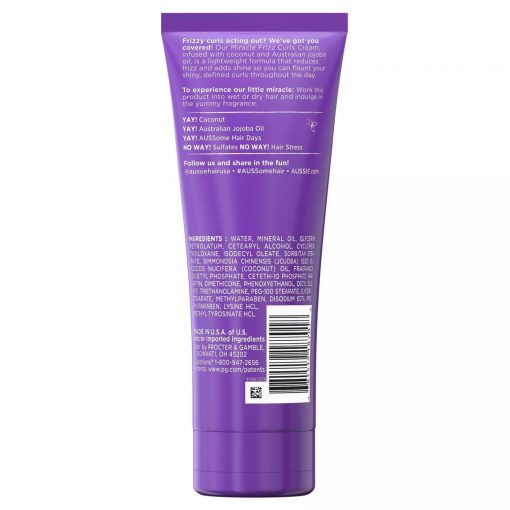 Aussie - Miracle Curls Frizz Taming Curl Cream - 193 gram