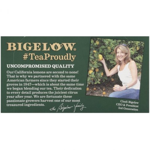 Bigelow Green Tea with Lemon, 20 Count Tea Bags