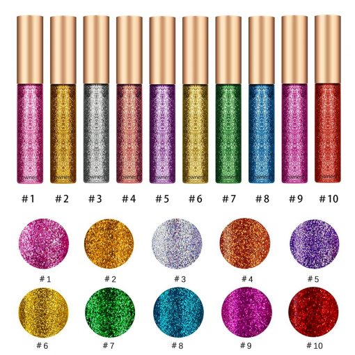 Ownest 10 Colors Liquid Glitter Eyeliner