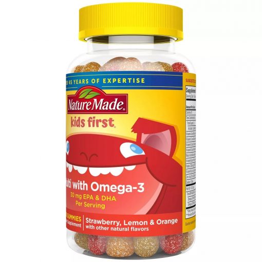 Nature Made - Kids First Multivitamin + Omega 3 Gummies - 84 Count