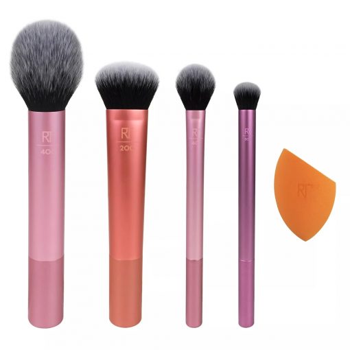 Real Techniques - Everyday Essentials Makeup Brush Kit - 5 pcs