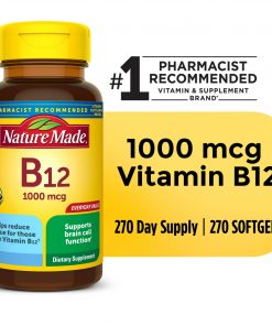 Nature Made – Vitamin B12 1000 mcg Softgels – 270 count