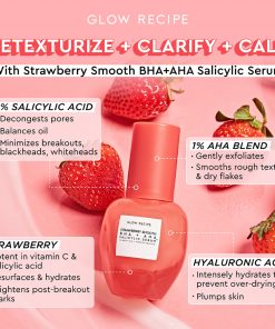 Glow Recipe - Strawberry Smooth BHA + AHA Salicylic Acid Serum - 30 ml