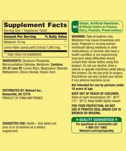 Spring Valley - Extra Strength Melatonin Dietary Supplement, 10 mg - 120 count