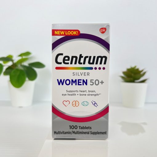 Centrum - Silver Women 50+ Multivitamin / Multimineral Dietary Supplement - 100 Tablets