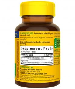 Nature Made - Folic Acid 400 mcg (665 mcg DFE) Tablets - 250 count