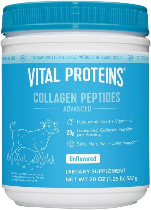 Vital proteins collagen peptide advanced with vitamin C and hyaluronic acid