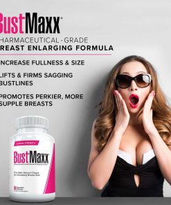 BustMaxx - Natural Breast Enlargement and Female Augmentation Supplement for Breast Growth, 60 Capsules