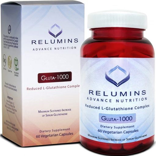 Relumins - Advance Nutrition Gluta 1000 - Reduced L-Glutathione Complex - 60 Capsules