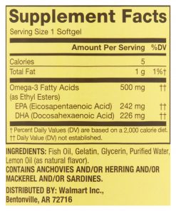 Spring Valley - Daily Maintenance Omega-3 from Fish Oil Dietary Supplement, 500 mg - 180 count