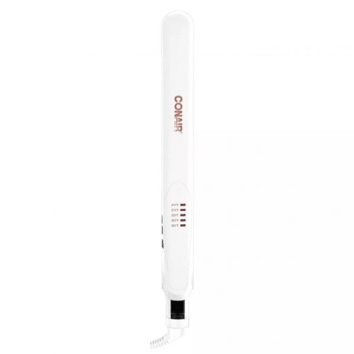 Conair - Double Ceramic Flat Iron - White - 1"