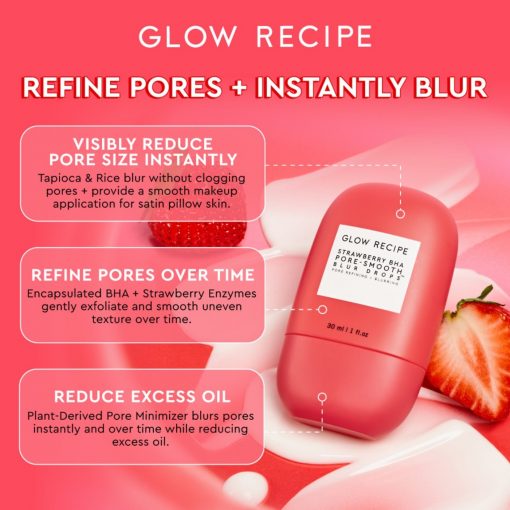 Glow Recipe - Strawberry BHA Pore-Smooth Blur Drops - 30 ml