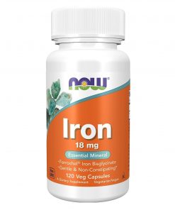 NOW Foods, Iron, 18 mg, 120 Veg Capsules