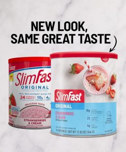 SlimFast - Original, Meal Replacement Shake Mix, Strawberries & Cream, - 364 gram