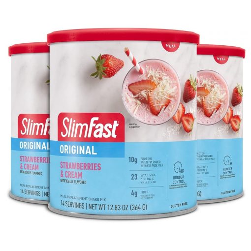 SlimFast - Original, Meal Replacement Shake Mix, Strawberries & Cream, - 364 gram